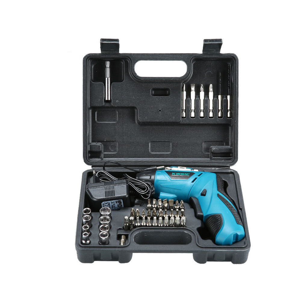 48Pcs 4.8V Cordless Electric Screwdriver Rechargeable Power Household Diy Power Tool 787825679214