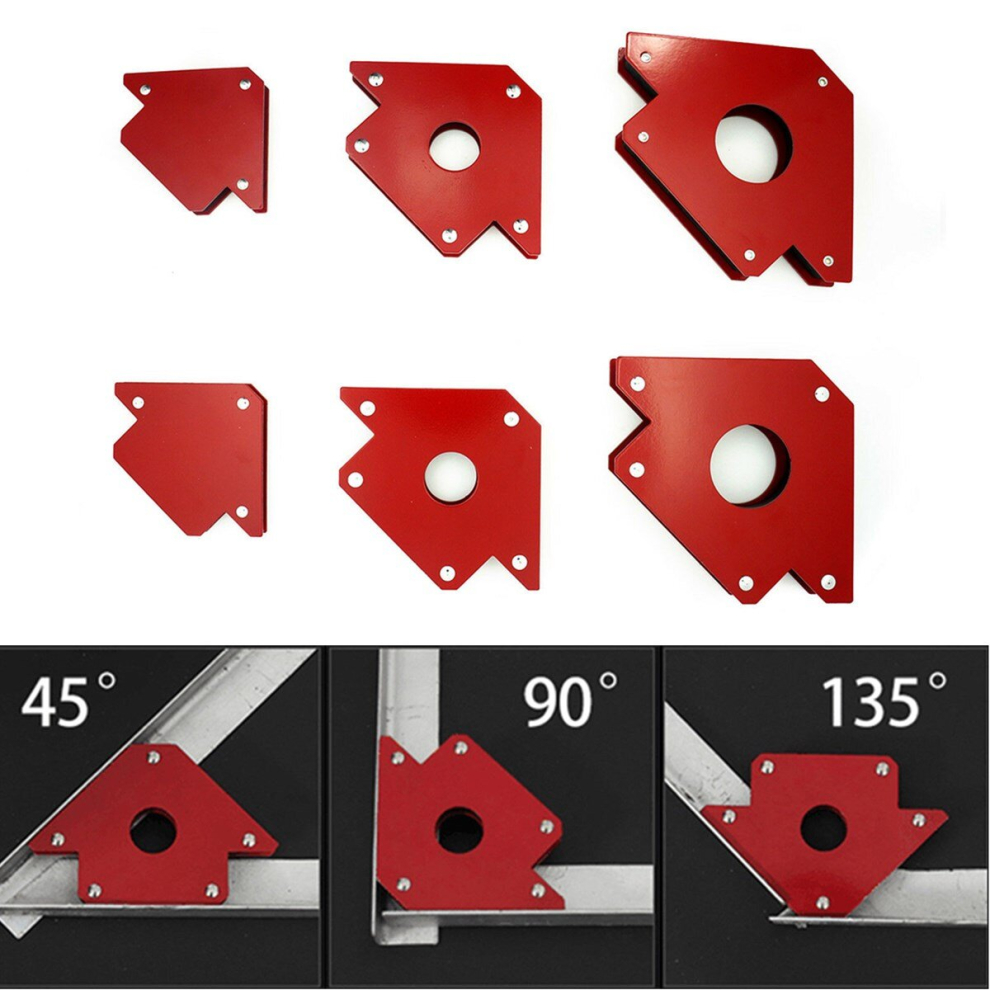 6Pcs Magnetic Welding Locator Set Holders 25Lb 50Lb 75Lb Multi Angles Tool 721157842540