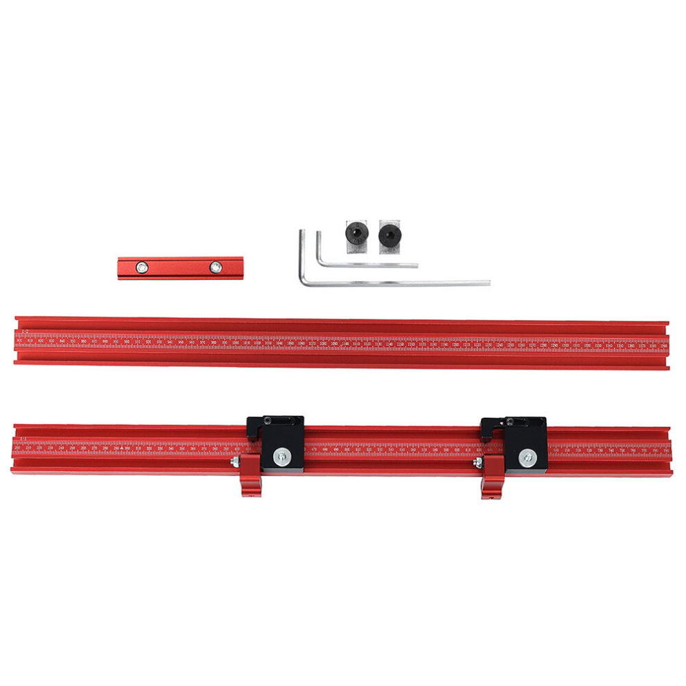 Fonson Aluminum Alloy Woodworking Extension Guide Rail T-Track Connector For Track Saw Rail Parallel Guide System 797372777837
