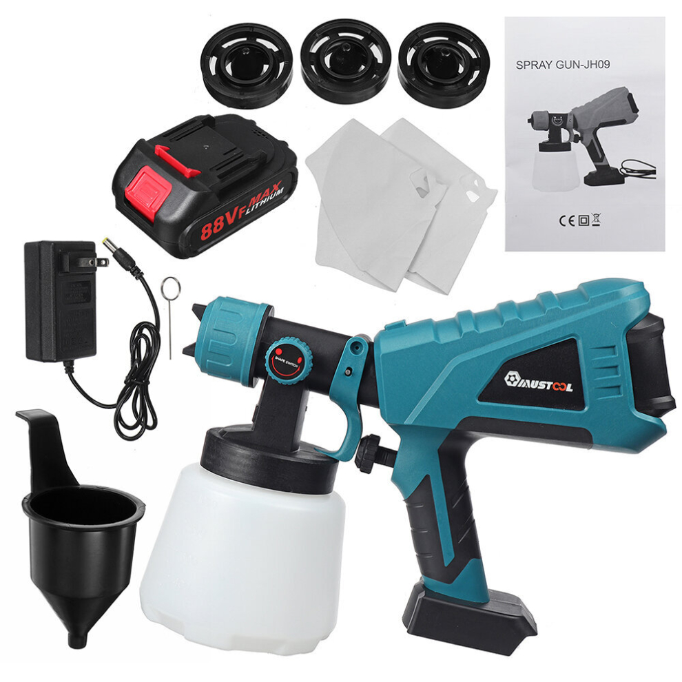 MUSTOOL 1500W 1000ML 1200ml/m EU/US Plug Brushed Motor Paint Sprayer