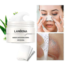Lanbena Blackhead Remover Cream Facial Nose Mask Plant Pore Strips Peel Off Acne