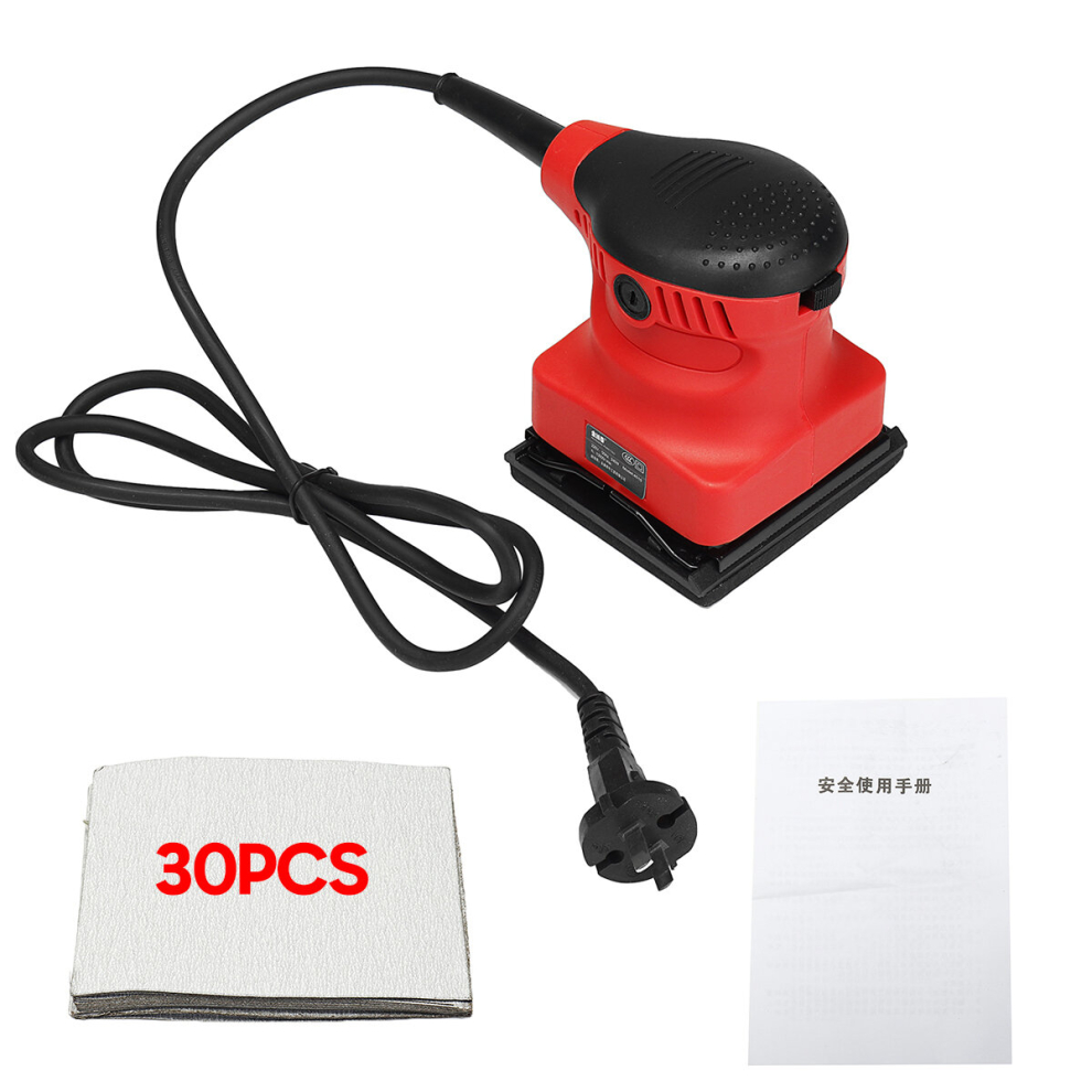 220V Electric Orbital Sander Flat Sanding Machine Sandpaper Grinding Machine 703766356229