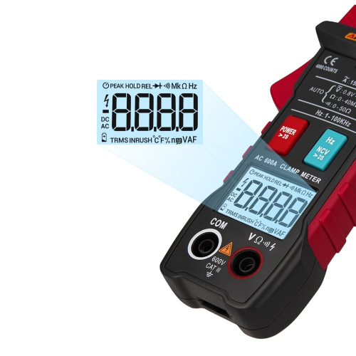 ANENG ST203 4000 Counts Full Intelligent Automatic Range True RMS Digital Multimeter Clamp Meter AC/DC Voltage NCV Resistance Auto Range Flashlight 1