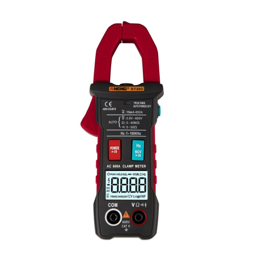 ANENG ST203 4000 Counts Full Intelligent Automatic Range True RMS Digital Multimeter Clamp Meter AC/DC Voltage NCV Resistance Auto Range Flashlight 2