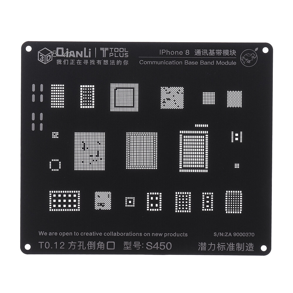 Qianli Bga Stencil Communication Baseband Module Bga Reballing Stencil Repair Tool For Phone 5 5S 6 6S 7G 7Plus 8 8P 3345535889889