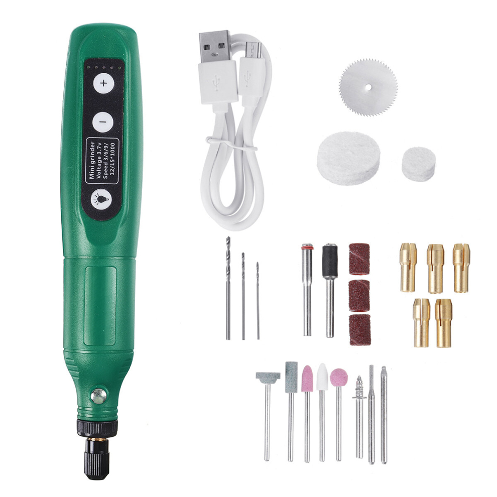 5 Gear Electric Grinding Pen Grinder Usb Charging Mini Drill Milling Rotary Tool 6906137081919