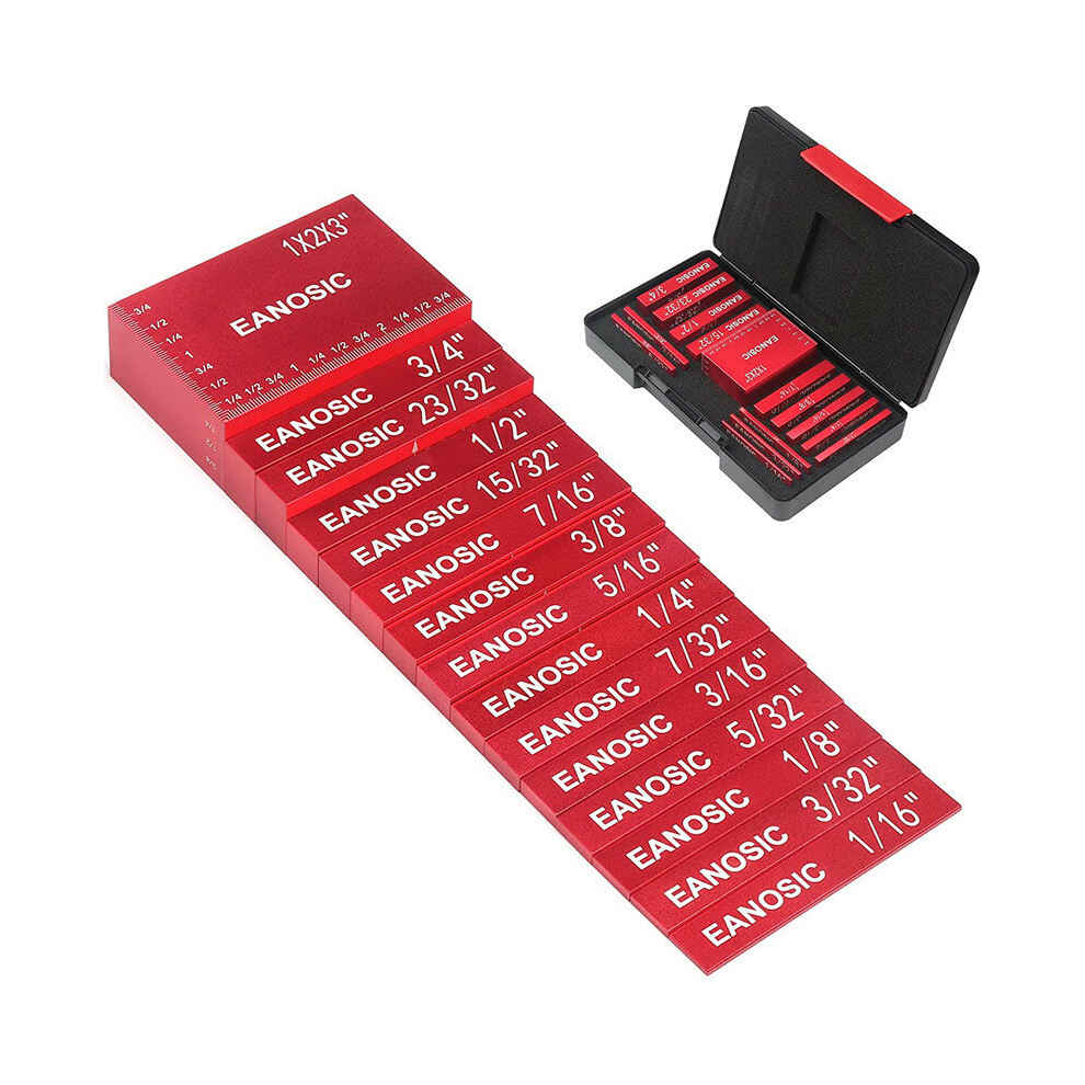 15Pcs Woodworking Precision Aluminum Alloy Setup Bars Positioning Blocks Height Gauge Right Angle Tools For Router Table Saw Accessories 6901927352118