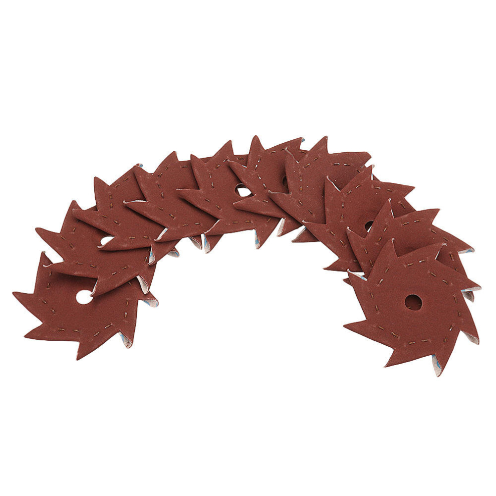 50Pcs 80 Grit Octagonal Abrasive Sandpaper Double Layer Sanding Buffing Tool 605322004677
