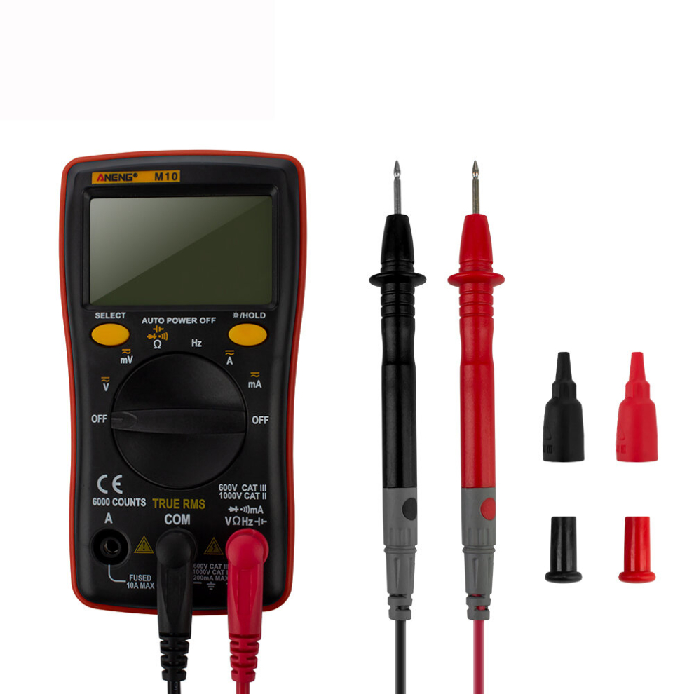 Aneng M10 6000 Counts Digital Multimeter Ac/Dc Ammeter Voltmeter Ohm Meter Tester Capacitor Buzzer Multimetro Test 3345536207453