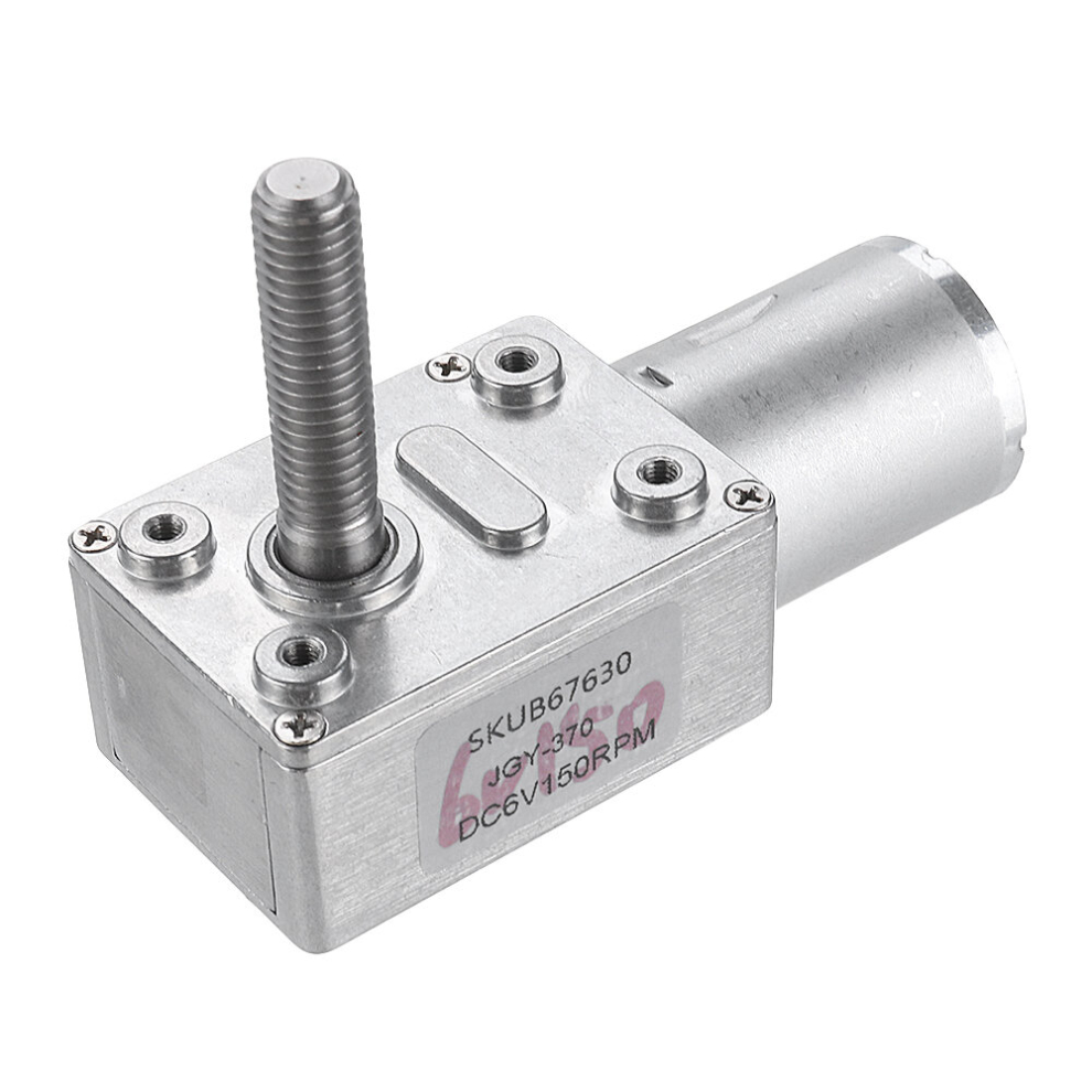 Machifit Jgy370 Dc 6V 10/30/90/150Rpm Motor Micro Gear Turbine Worm Self-Locking Reduction Gear Motor 3345536072037