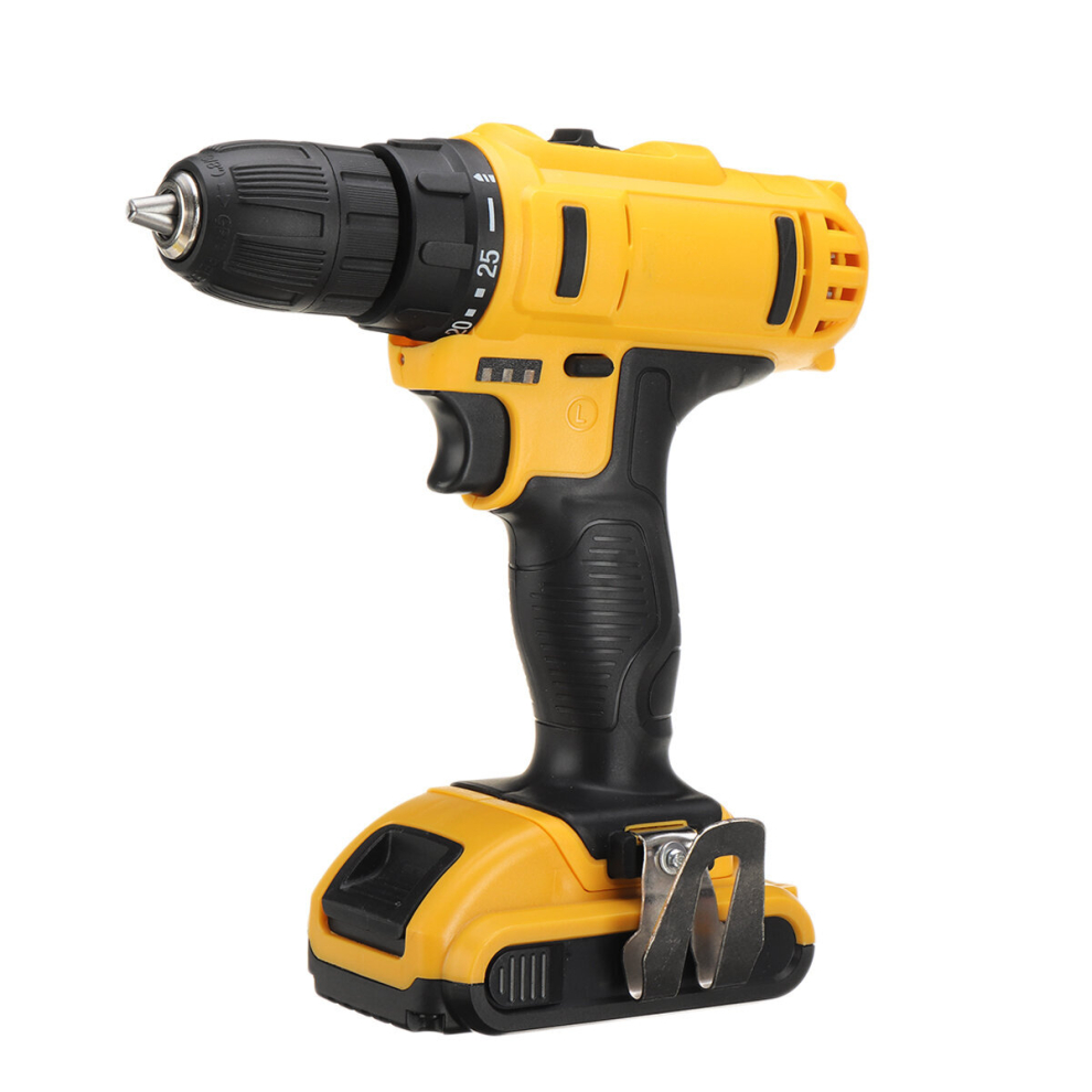 21V 520N.m Electric Drill Cordless Rechargeable Screwdriver Hammer Drill Set W/ Battery 6900083868518