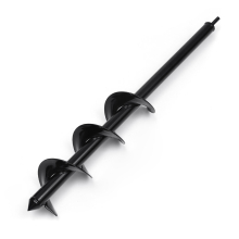 Drillpro 9x25/30/45/60cm Garden Auger Small Earth Planter Drill Bit Post Hole Digger Earth Planting Auger Drill Bit for Electric Drill