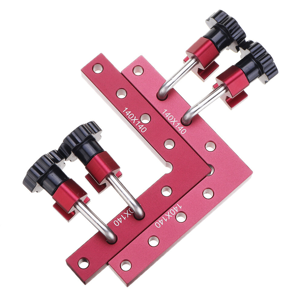 Drillpro 6Pcs/Set 120/140/160Mm 90 Degree L-Shaped Auxiliary Fixture Positioning Panel Fixing Clip Woodworking Clamping Tool 3480563664623