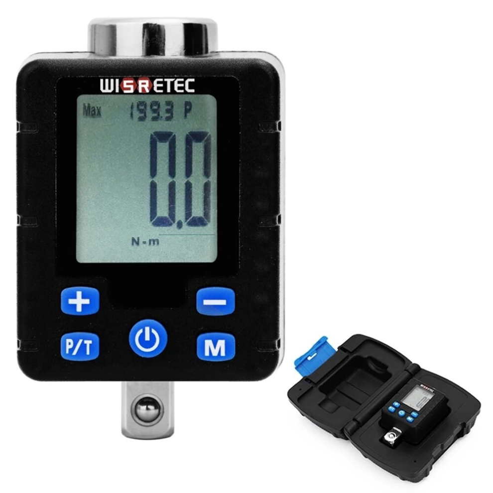 Digital Torque Wrench 0.3-340 Nm Adjustable Torque Meter Adapter Professional Electronic Torque Wrench Inspection Repair Tools 6900976297708