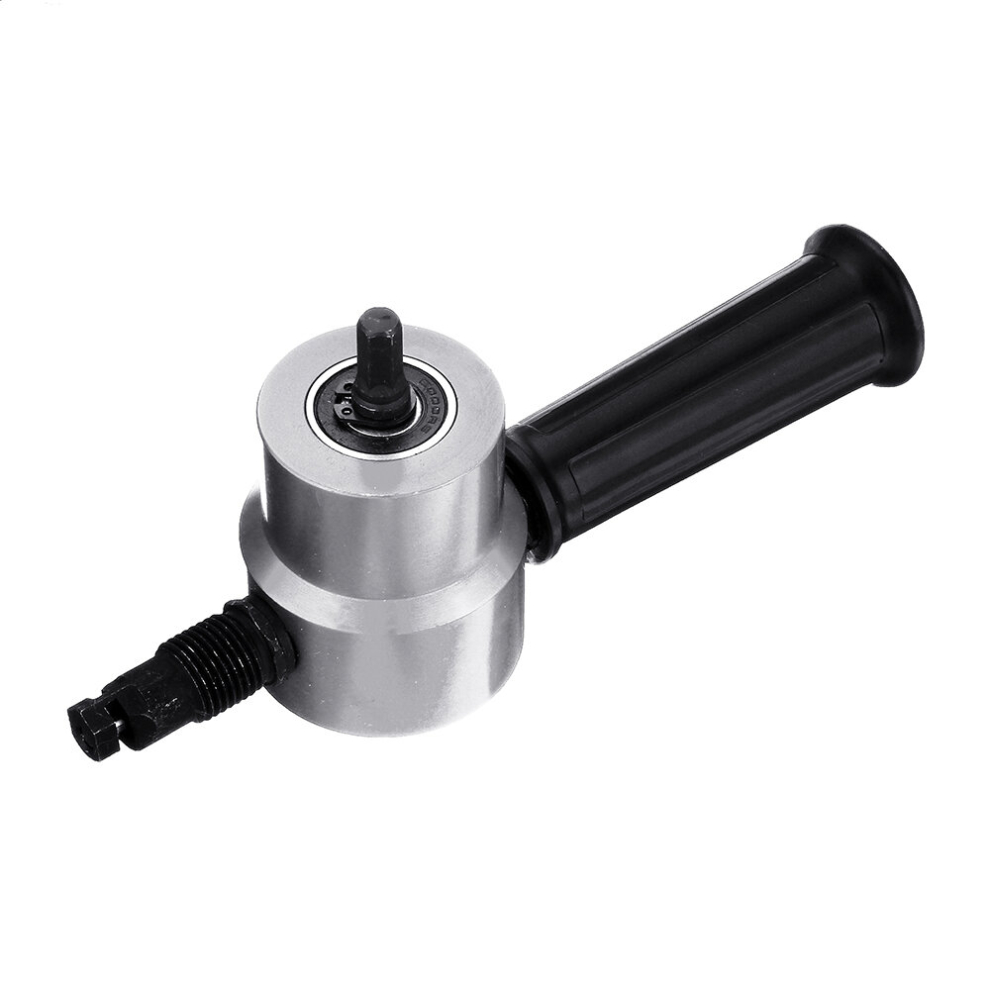 Drillpro Red/Gold/Grey Double Head Sheet Metal Nibbler Cutter Drill Attachment Metal Sheet Cutter 3480563665231