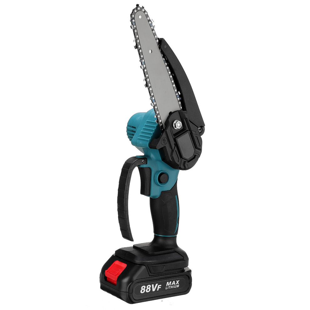 88VF 4000RPM 6'' Cordless Electric Chainsaw Wood Cutter Saw W/ None/1/2 Battery For Makita 18V Battery