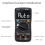 ZT102A Digital Multimeter EBTN LCD True-RMS AC/DC Voltage Current Temp Ohm Frequency Diode Resistance Capacitance Tester 4