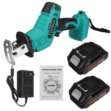 Kiwarm 128V Reciprocating Saw Cordless Electric Saw for Wood Metal Cutting machine Power Saws 3000rpm/min With 18V Battery