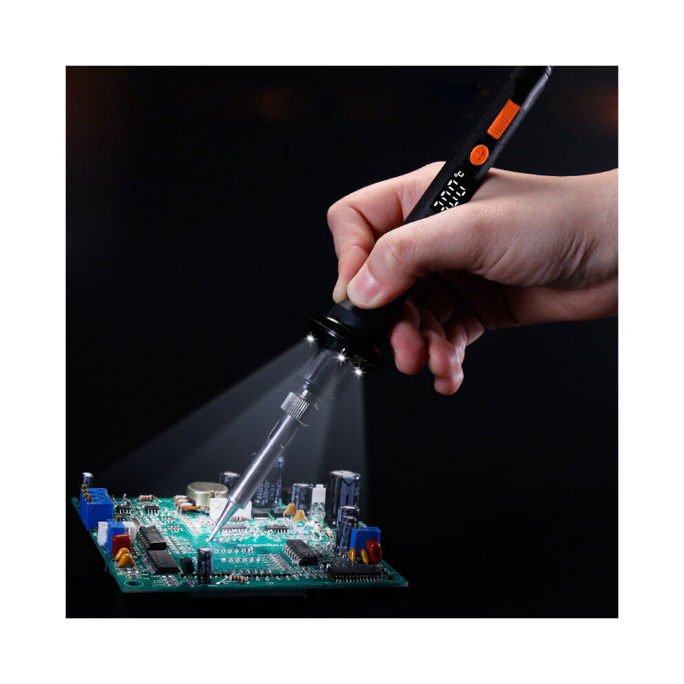 Yihua 928D-Ii Solder Iron 3 Led Lamps Digital Display Sleep Protection Adjustable Temperature Electric Soldering Iron 6906139127431