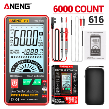 ANENG 616 Large Screen Backlight Digital Multimeter 6000 Counts Ultra thin Intelligent AC DC Voltage Current Multmetro TestTool