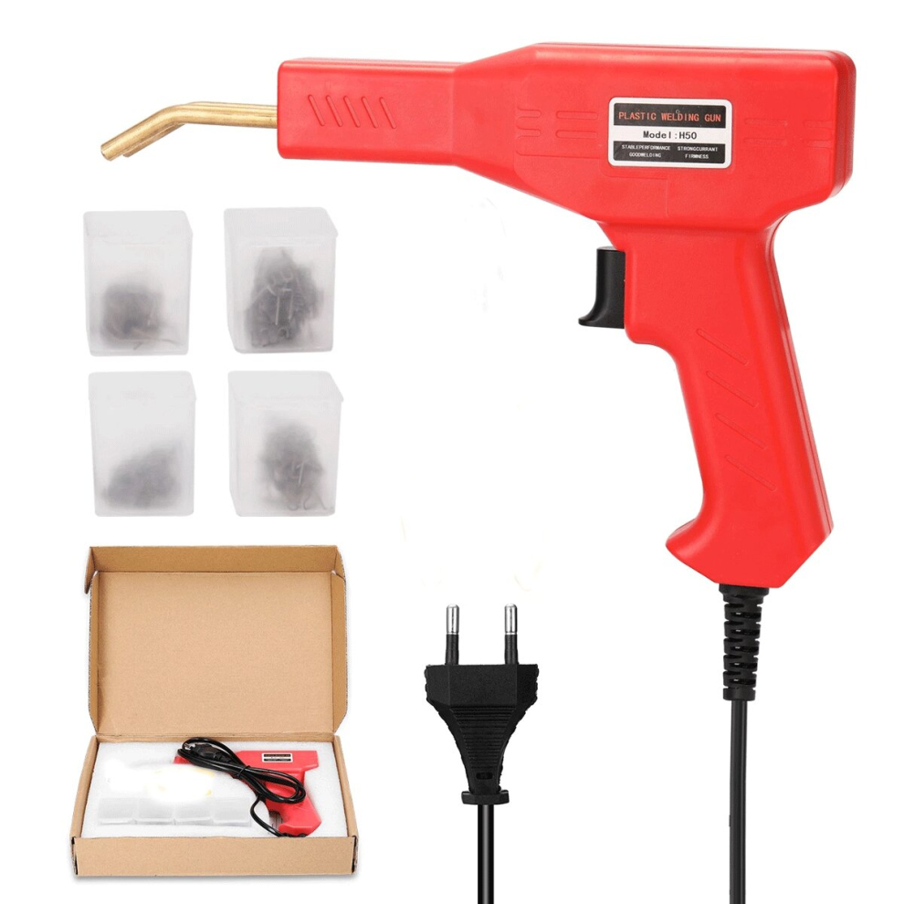 Hot Stapler Plastic Welder Heat Gu Plastic Welding Machine Box Bumper Soldering Iron Staples Bumper Repair Car Tools Kit 4711494922513