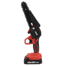 Mensela CS-L2 6 Inch 18V Electric Chain Saw 800W Cordless One-Hand Chainsaw Woodworking Saws Cutting Tool W/ 2pcs Battery