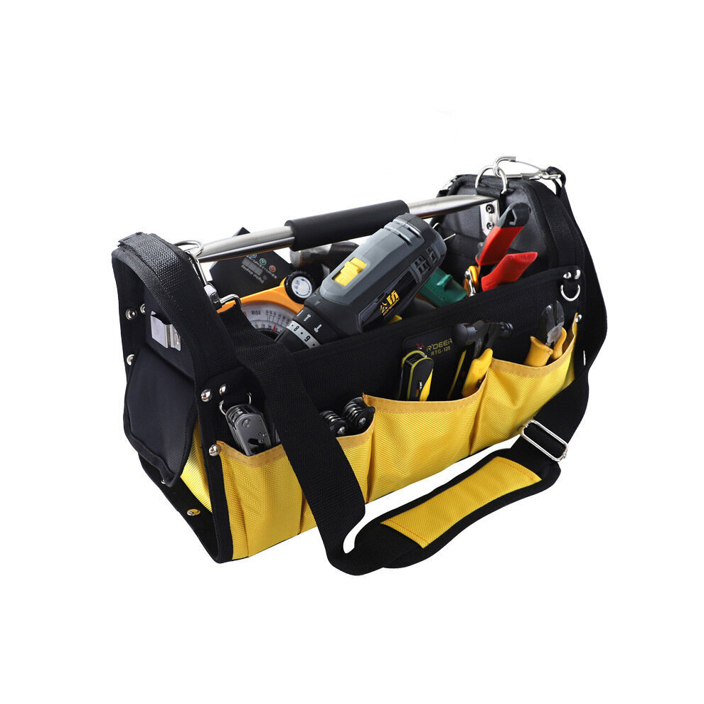 Electrician Toolkit Canvas Large Capacity Electrician Tools Organizer Repair Toolkit Storage Bag Portable Kit 9309265311045