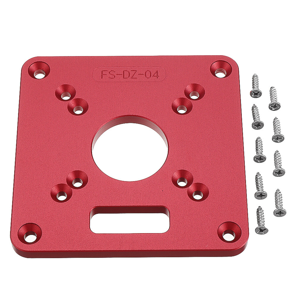 Woodworking 120X120mm Aluminum Alloy Router Table Insert Plate Mounting Base Plate For Makita Rt0700c Worx Aoben 6906139036573