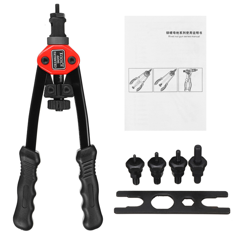 M3-M8 Riveter Tool Set Nut Riveting Kit Rivnut Nutsert Insert Accessories 7739299737542
