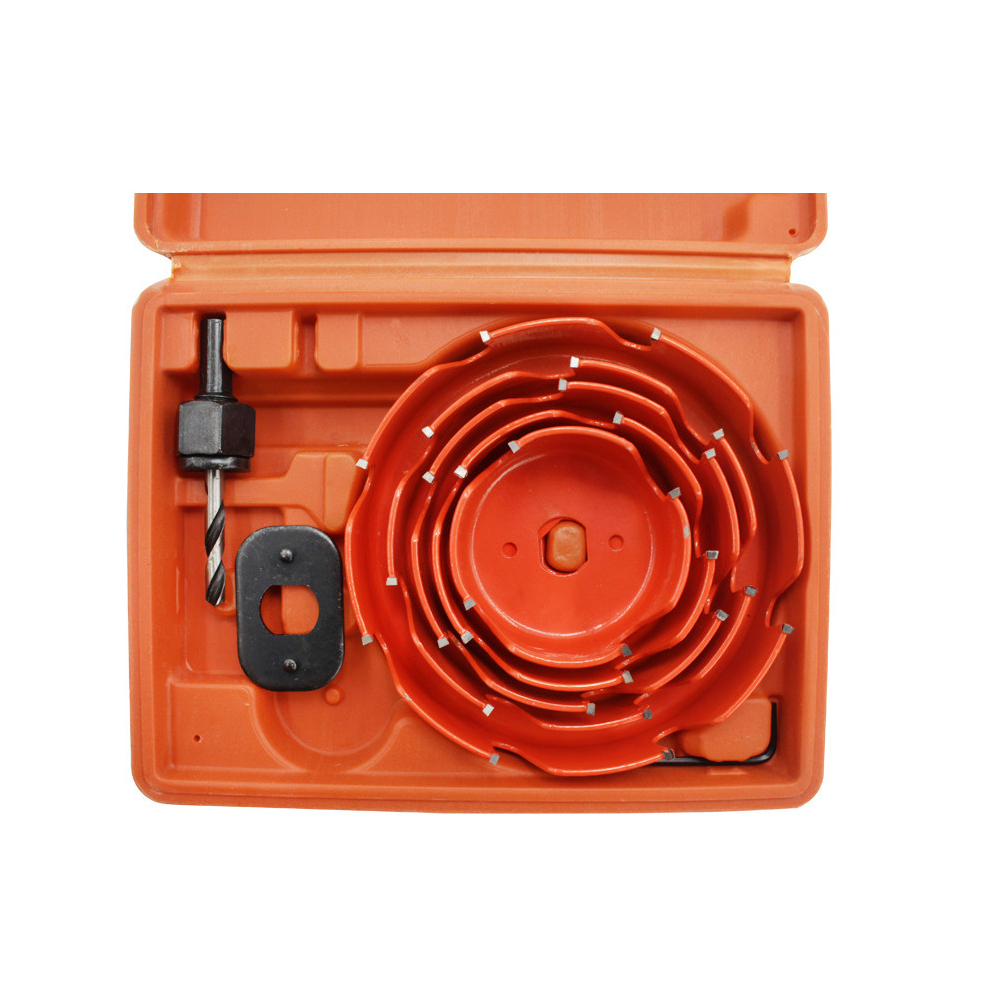 Drillpro 5Pcs Carbide Tip Woodworking Hole Saw Cutter 64-127Mm For Wood Pvc Board And Plastic Plate 6906139748827