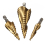 Drillpro DB-S1 3pcs HSS Spiral Grooved Step Drill Bit 4-12/4-20/4-32 1