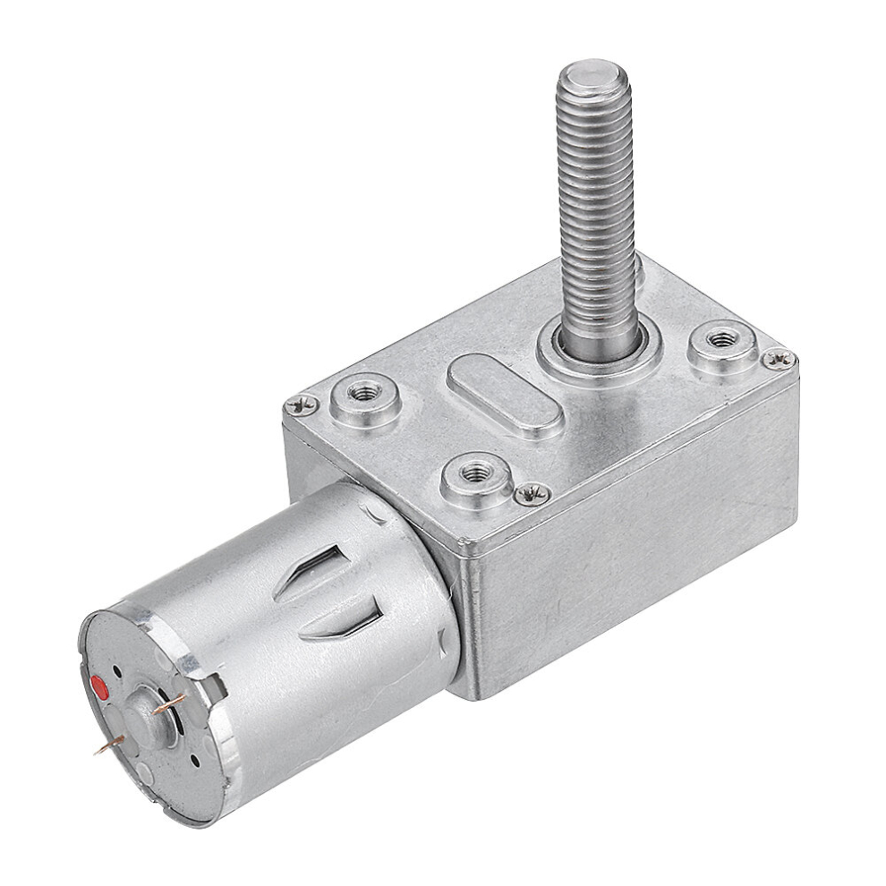 Machifit Jgy370 Dc 24V Self-Locking Worm Gear Motor 10/30/90/150Rpm Gear Turbine Reduction Motor 3345536072075