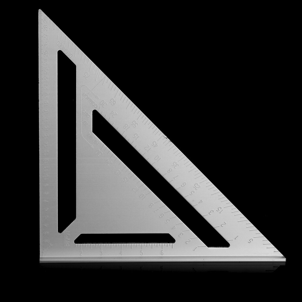 Aluminum Alloy 430X300x300mm Speed Square Layout Tool Metric Rafter Triangle Ruler Woodworking Carpenters Marking Tool 784958650127