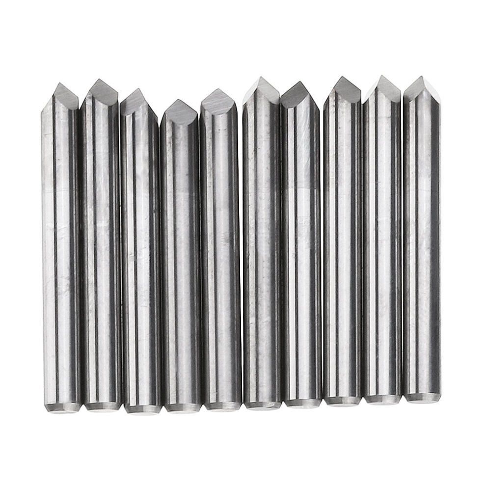 Drillpro 10Pcs 3.175Mm Shank 60 Degree 0.1/0.2/0.3Mm Tip Tungsten Steel Engraving Bit Cnc Tool 3345535822688