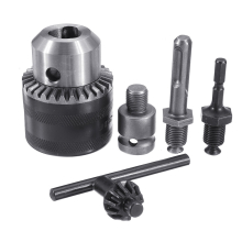 Drillpro 5pcs 3-16mm Drill Chuck Set 1/2-20UNF Thread Drill Adapter Changed Impact Wrench Into Eletric Drill