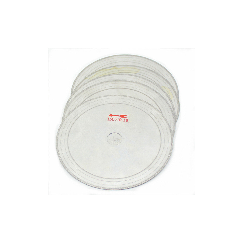 10Pcs 6 Inch 0.43mm Super-Thin Diamond Lapidary Saw Blades 150mmx20mm Gems Cutting Disc