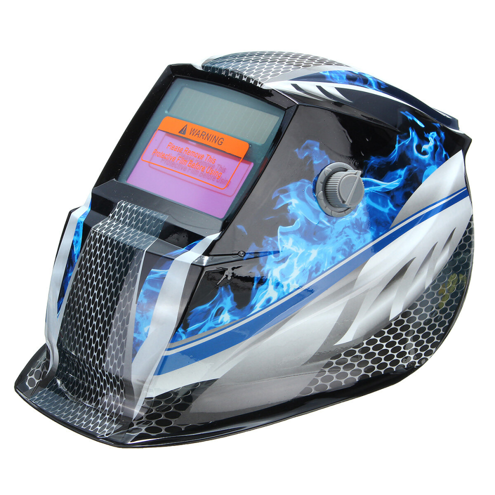 Blue Flame Solar Auto Darkening Welders Welding Helmet Mask Grinding Mode Automatic 817211092447