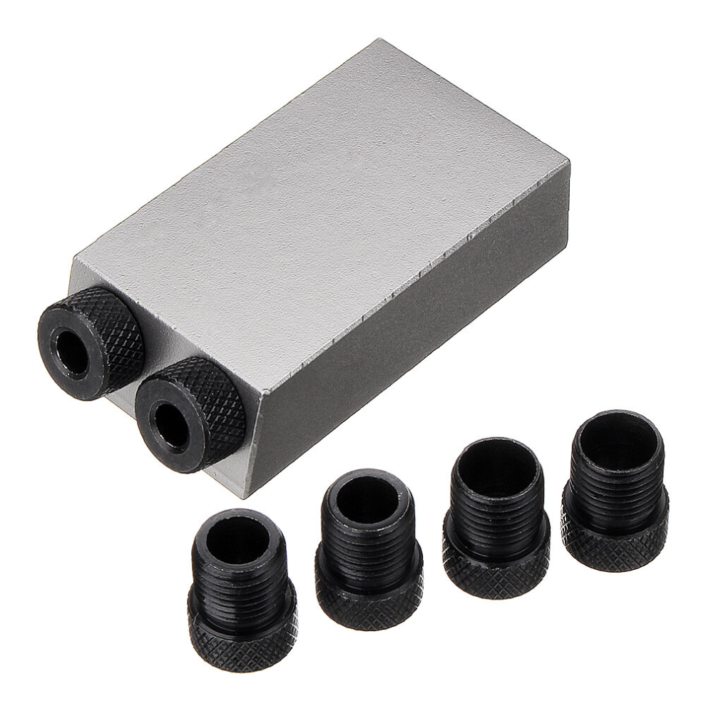 Drillpro 6/8/10Mm Oblique Hole Positioner Grey Woodworking Guide Locator Pocket Hole Jig 6901251122302