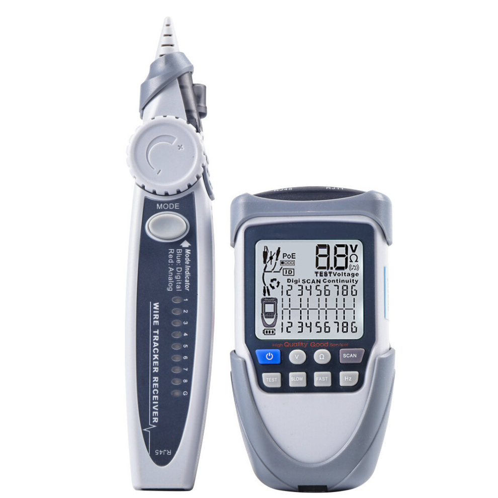 Et613/Et612 Network Cable Tester Poe Test Line Finding Under 60V Noiseless Digital Search Strong Anti-Interference Test Polarity/Voltage Value 6900927093106