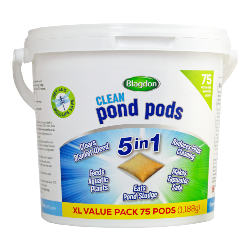 Blagdon Clean Pond Pods 24-Pack 5-in-1 Water Treatment (2834): Clears blanket weed, sludge, feeds plants, safe for tap water