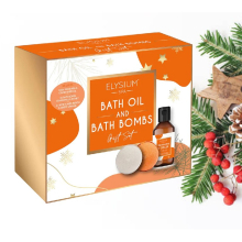Bath Oil and Bath Bomb Gift Set Mandarin and Ginger Honey Neroli Scent