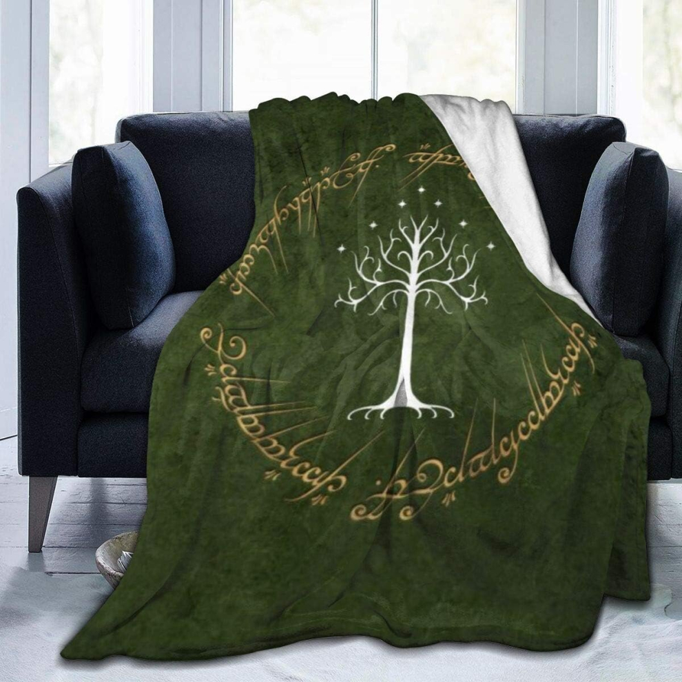 (125CM X 100CM) Lord Rings Supernatural Ultra-Soft Micro Flano Bed Blankets Luxurious Cozy Printed Fluffy Plush Blanket For Couch Chair Living Room