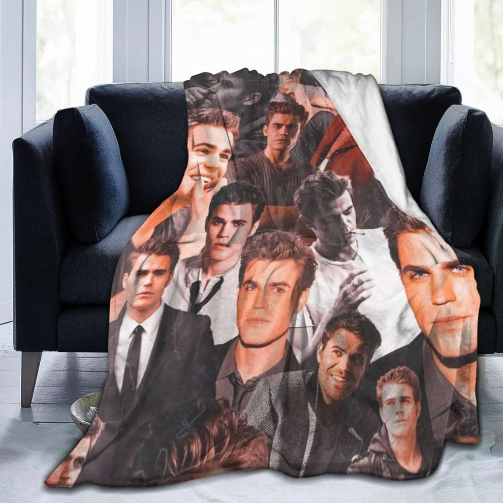 (150CM X 200CM) Stefan Salvatore Fleece Blanket Throw Blanket Lightweight Super Soft Cozy Luxury Bed Blanket Microfiber