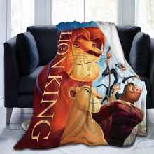 (125CM X 100CM) Ultra Soft Flannel Fleece Blanket The Lion King Stylish BedRoomiving Roomofa Warm Blanketfor Teensch