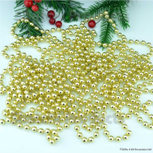 (Gold) 24ft Hanging Bead Garland Christmas Tree Decorations Xmas Party Tinsel String
