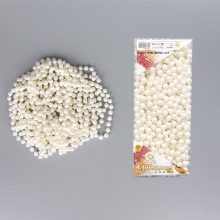 (Pearl) 24ft Hanging Bead Garland Christmas Tree Decorations Xmas Party Tinsel String