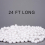 (White) 24ft Hanging Bead Garland Christmas Tree Decorations Xmas Party Tinsel String 2