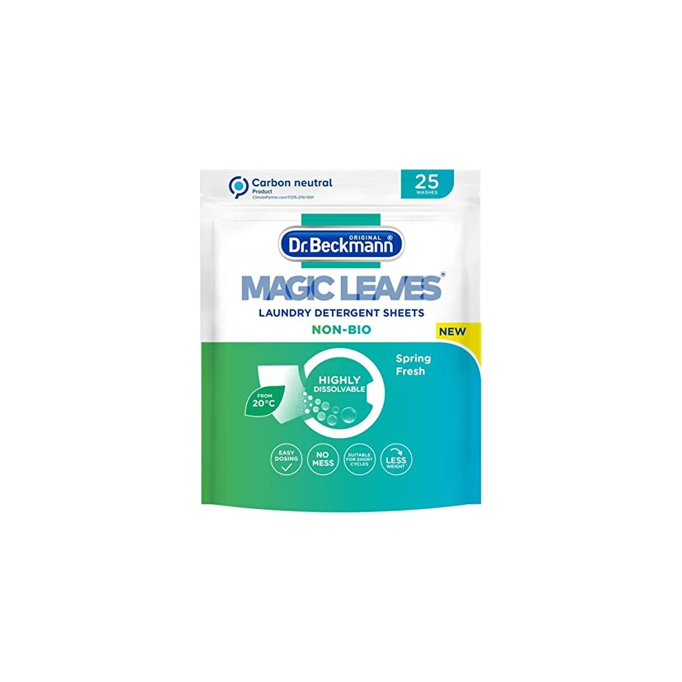 Dr Beckmann Dr. Beckmann Magic Leaves Laundry Detergent Sheets Non-Bio | 25 Sheets