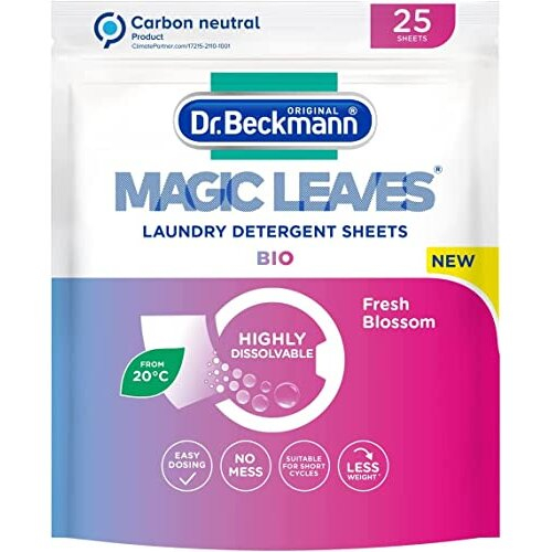 Dr Beckmann Dr. Beckmann MAGIC LEAVES Laundry Detergent Sheets BIO | 25 Sheets