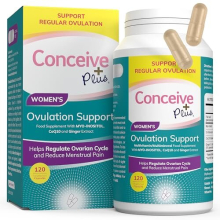 Conceive Plus Ovulation Support - Myo Inositol, CoQ10, Folic Acid Women Fertility Supplement - Female Hormone Balance & Ovarian Support PCOS Capsules
